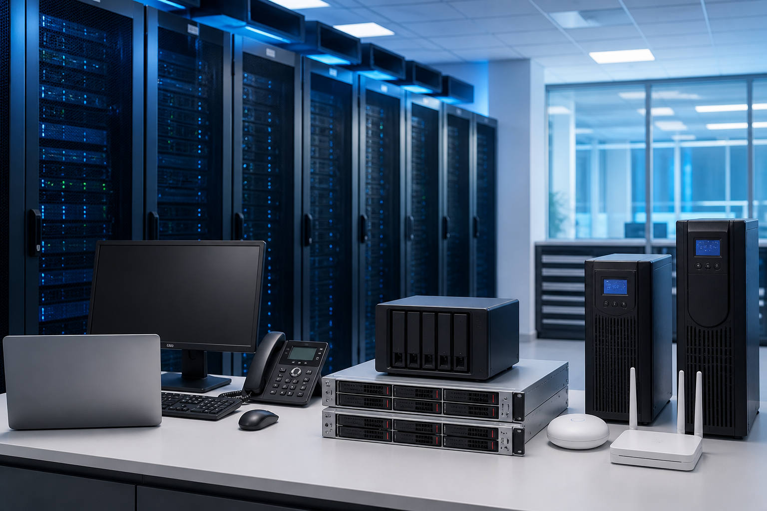 Hardware and IT infrastructure visual