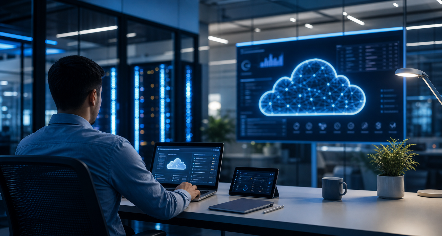 Integrated cloud and IT solutions visual
