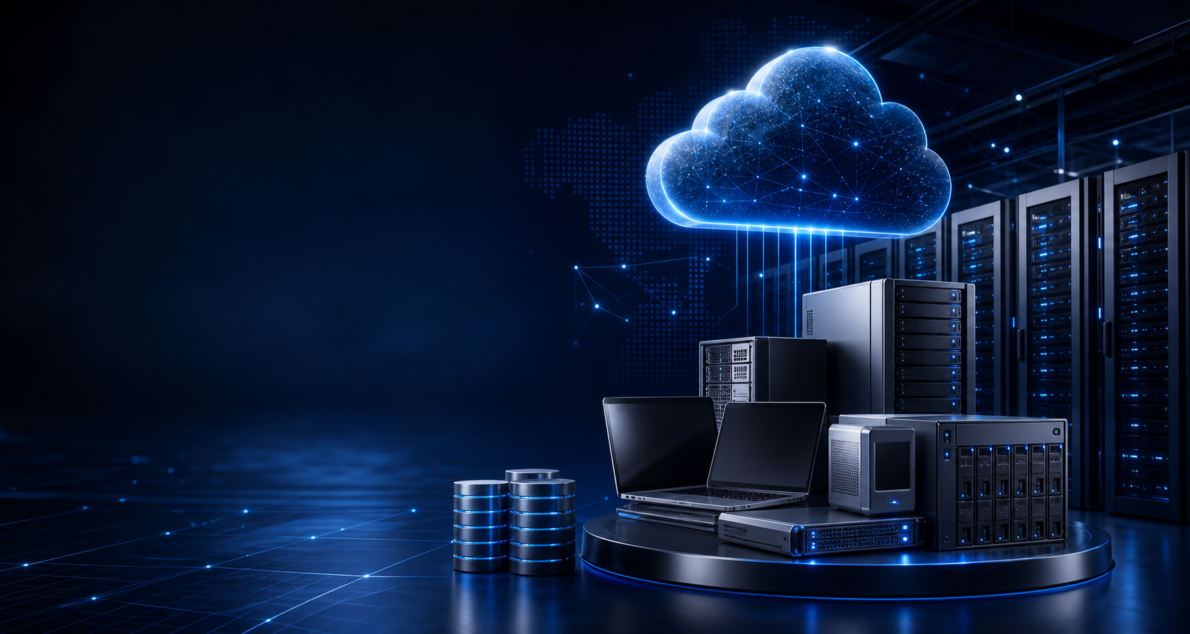 Cloud and IT infrastructure visual